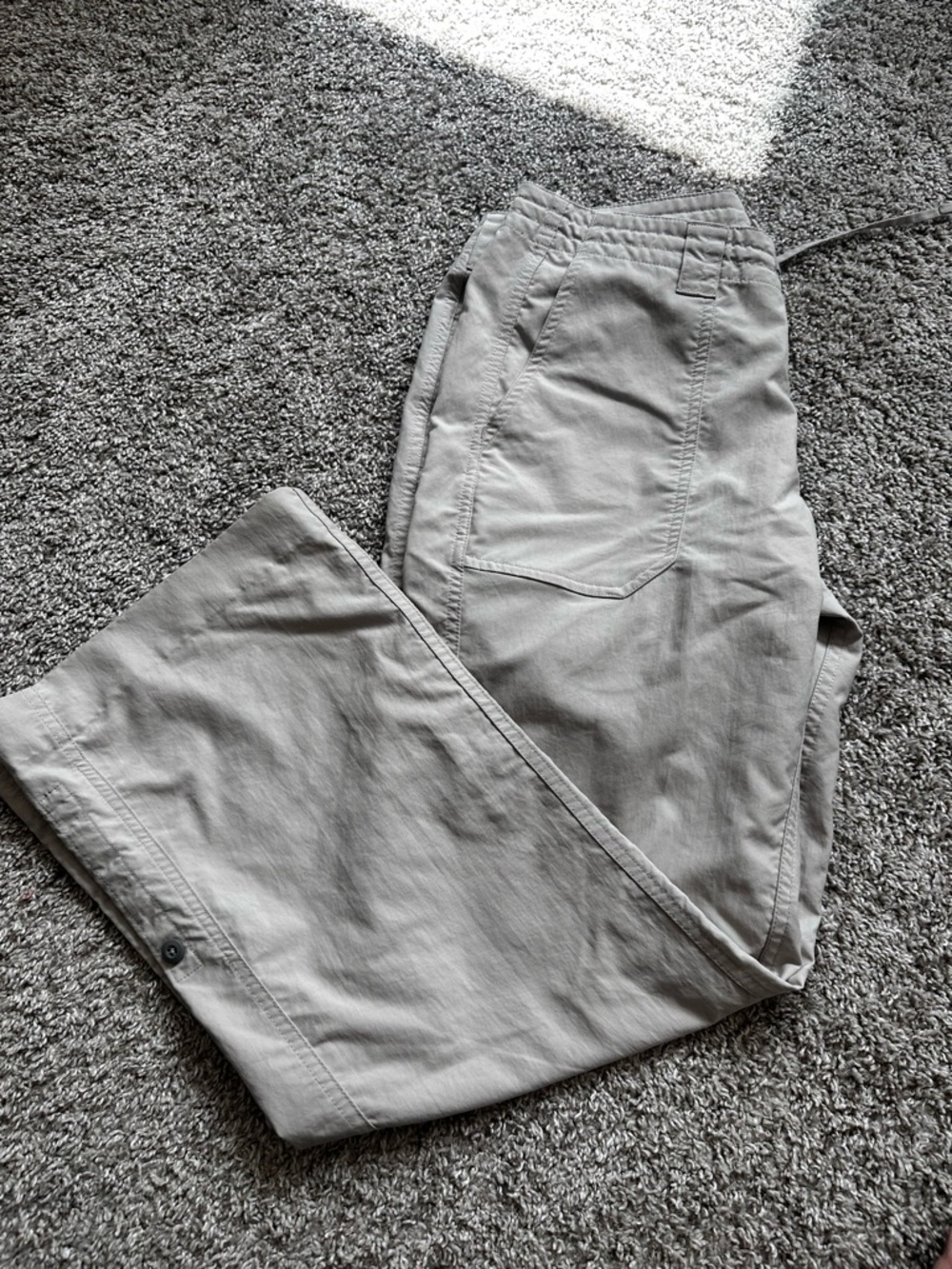 Patagonia Women's Straight Leg Pants in Light Gray